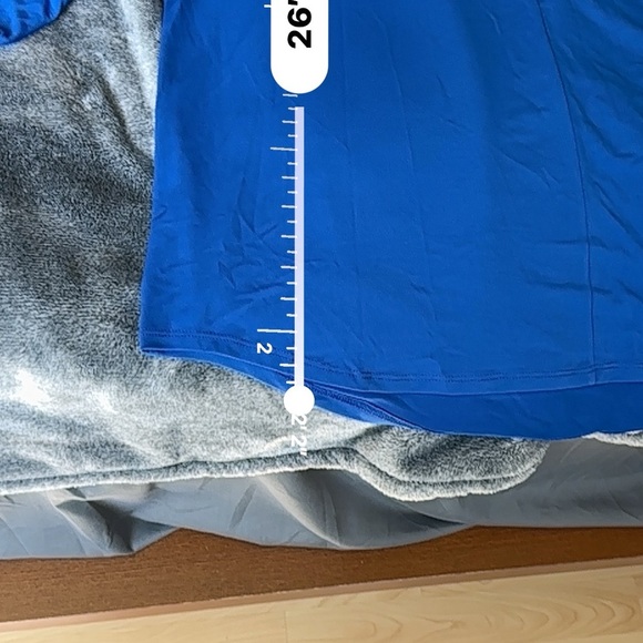 Chico’s blue blouse with gold chain - Picture 6 of 9